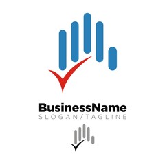 hands vector logo icon