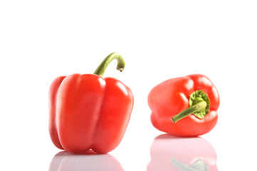 isolated bell pepper paprika