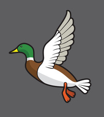 flying mallard