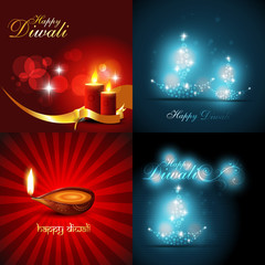 vector collection of beautiful background of diwali design