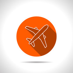 Airplane vector icon