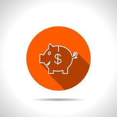 Vector piggy bank icon
