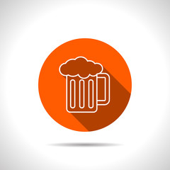 Glass of beer icon