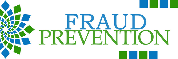 Fraud Prevention Green Blue Squares Elements 
