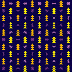 Vector seamless winter Christmas and New Year background
