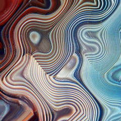 Mineral, colored marble with nacre