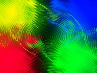 Colorful ripple effect