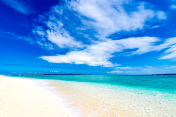 Sea, beach, landscape. Okinawa, Japan, Asia.