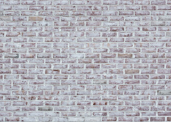 Whitewashed brick wall texture or background