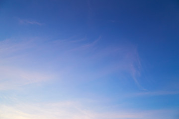 Cirrus clouds in sky