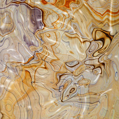 Mineral, colored marble with nacre