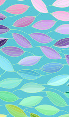 Vector floral background of drawn lines