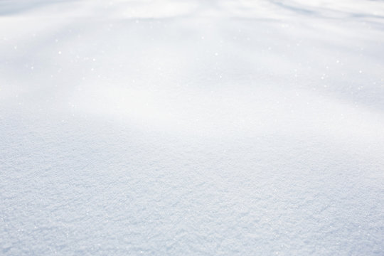 Pure Snow Background. Sparkling Bokeh.