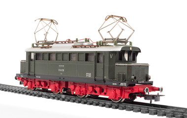 Fototapeta premium modelleisenbahn lok, lokomotive, dampflok, diesellok