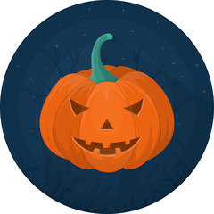 Halloween Flat Pumpkin