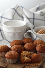 banana cake and honey sweet pastries dessert still life closeup