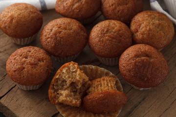 banana cake and honey sweet pastries dessert still life closeup