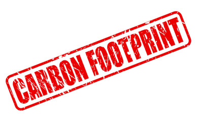 CARBON FOOTPRINT red stamp text