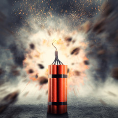 Dynamite exploding