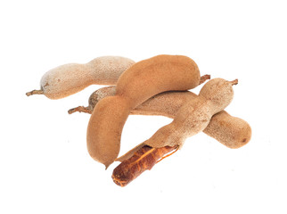 Tamarind isolated on white background