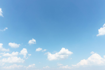 clear, blue sky and white cloud