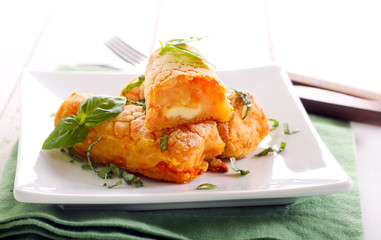 Potato and carrot croquettes