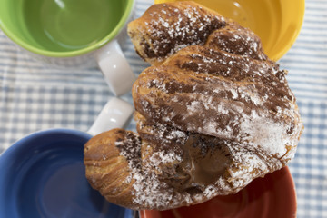 croissant with chocolate