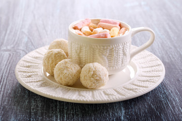 Coconut balls candies