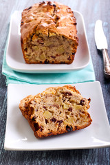 Apple and walnut teabread