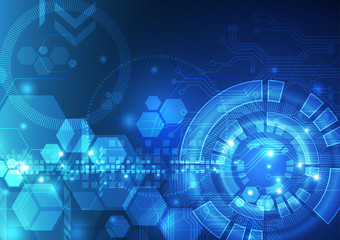 Abstract vector  technology background, illustration