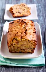 Apple and walnut teabread