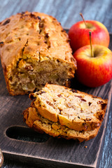 Apple and walnut teabread