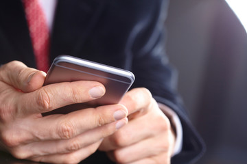 businessman with mobile phone