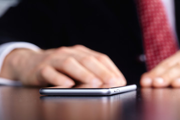 businessman with mobile phone