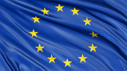 3D flag of the European union