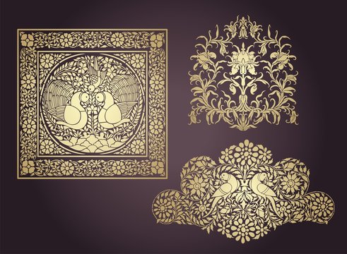 paisley floral pattern, textile , Rajasthan, royal India