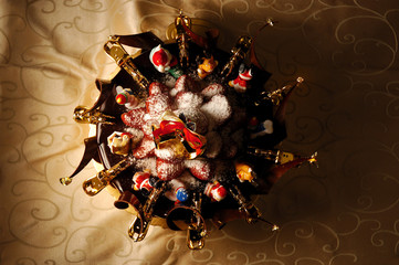 The merry Christmas  chocolate cake.
