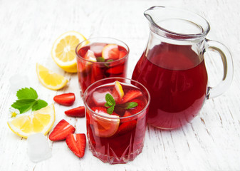 Summer strawberry drink