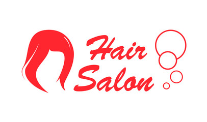 hair salon red icon