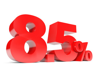 Red eight point five percent off. Discount 8.5 percent.