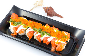 sushi on the plate