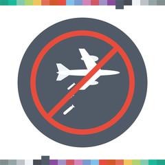 Obraz premium No bombing icon.