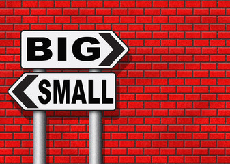 Fototapeta premium big or small size matters