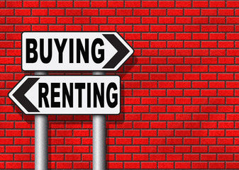 Fototapeta premium buying or renting house or property