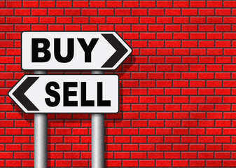 Fototapeta premium buy or sell stock