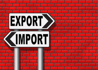 Obraz premium import export