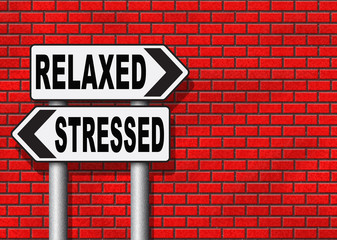 Obraz premium stressed or relaxed