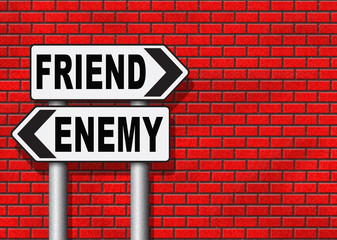 Obraz premium best friends or worst enemy