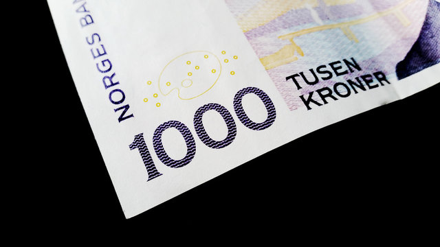 Ett tusen norska kronor