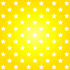 Bright yellow abstract pattern with stars